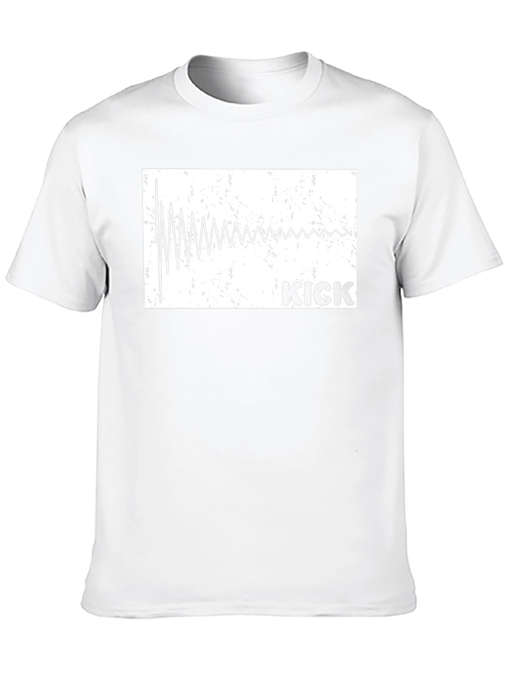 Kick Drum Sound Wave Graphic T-Shirt