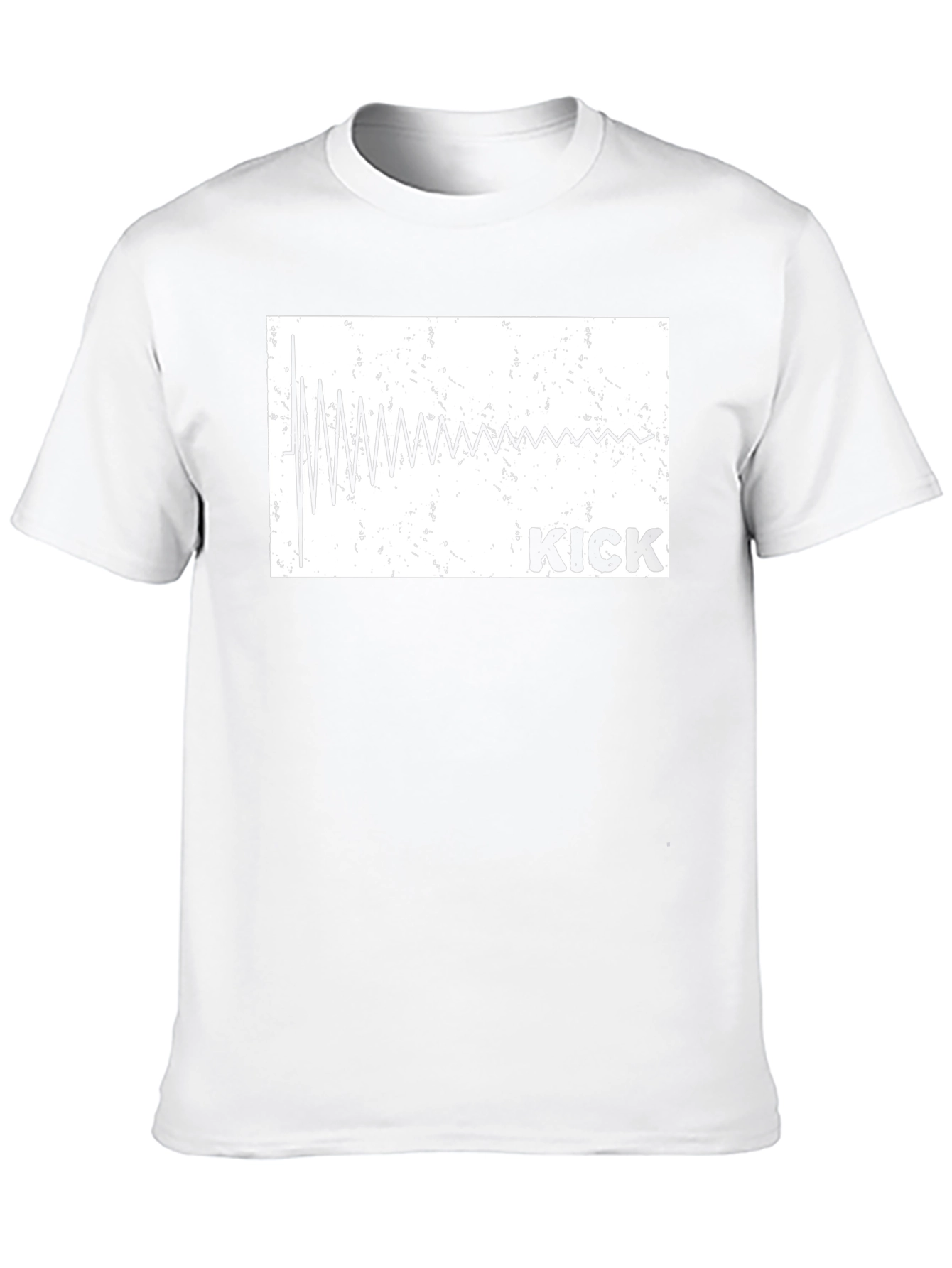 Kick Drum Sound Wave Graphic T-Shirt