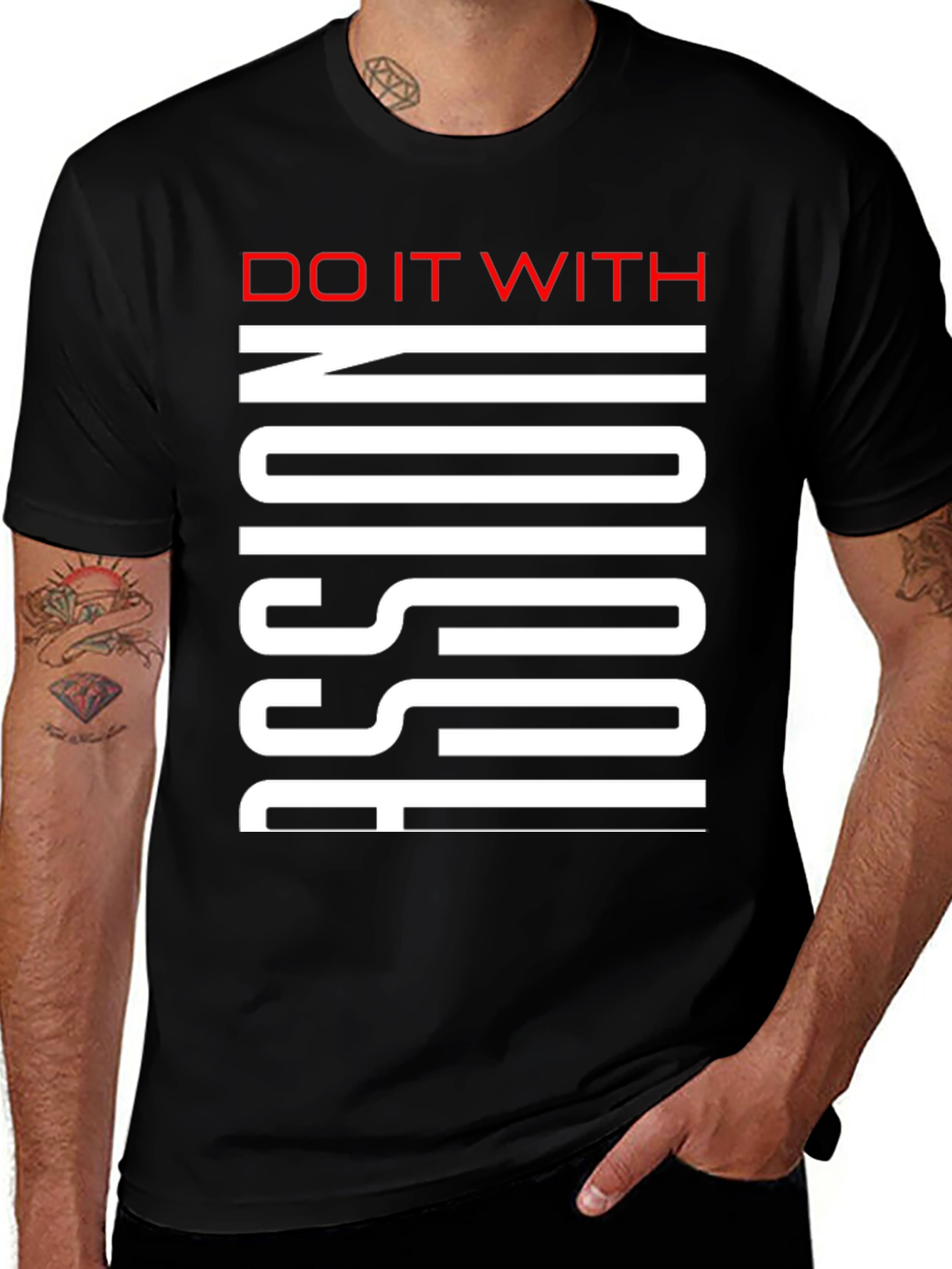 Do It With Passion Black Graphic Tee
