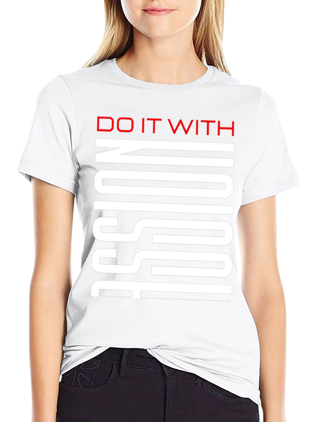 Do It With Passion Black Graphic Tee