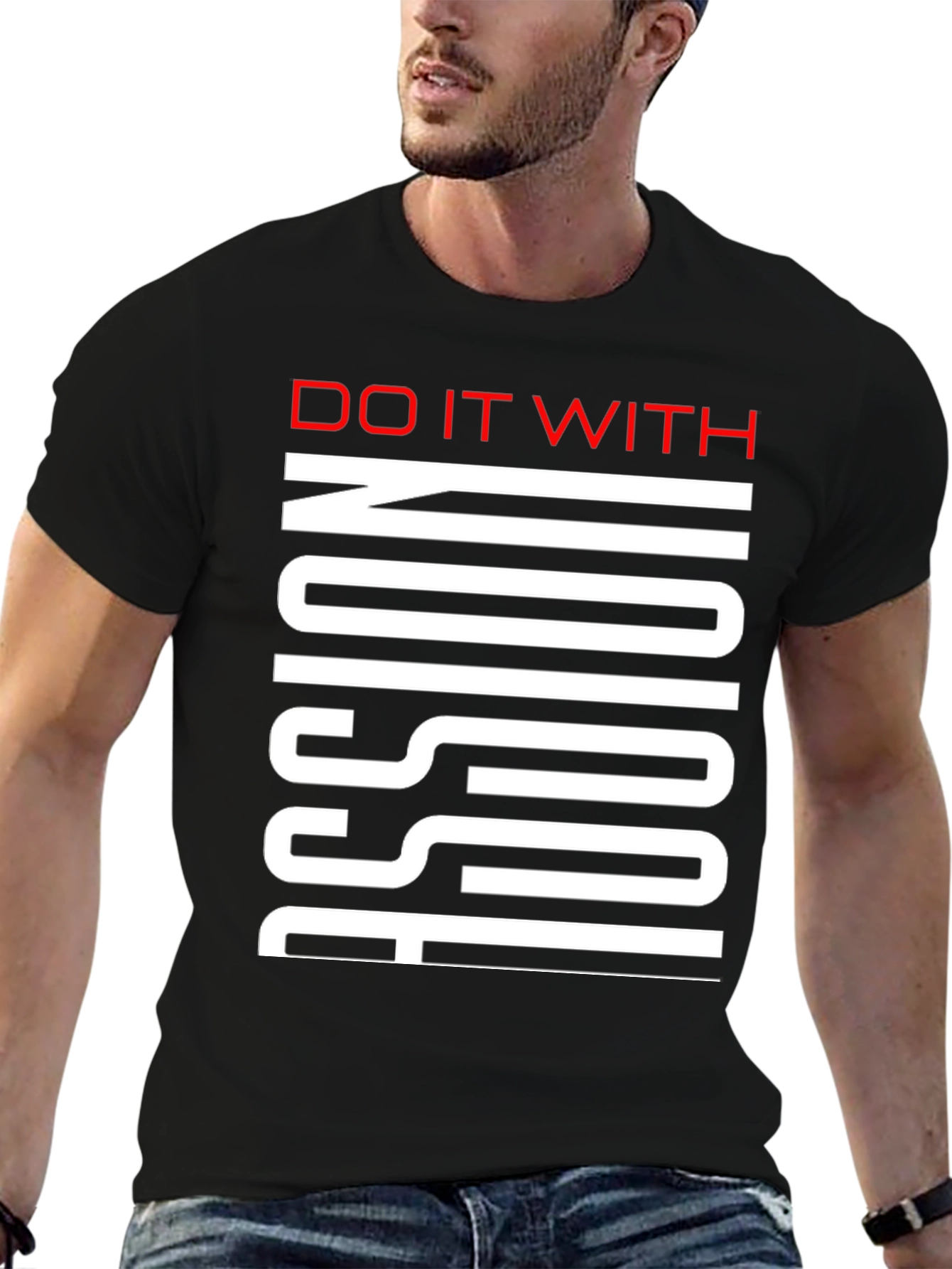 Do It With Passion Black Graphic Tee