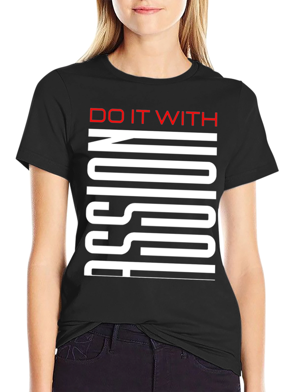 Do It With Passion Black Graphic Tee