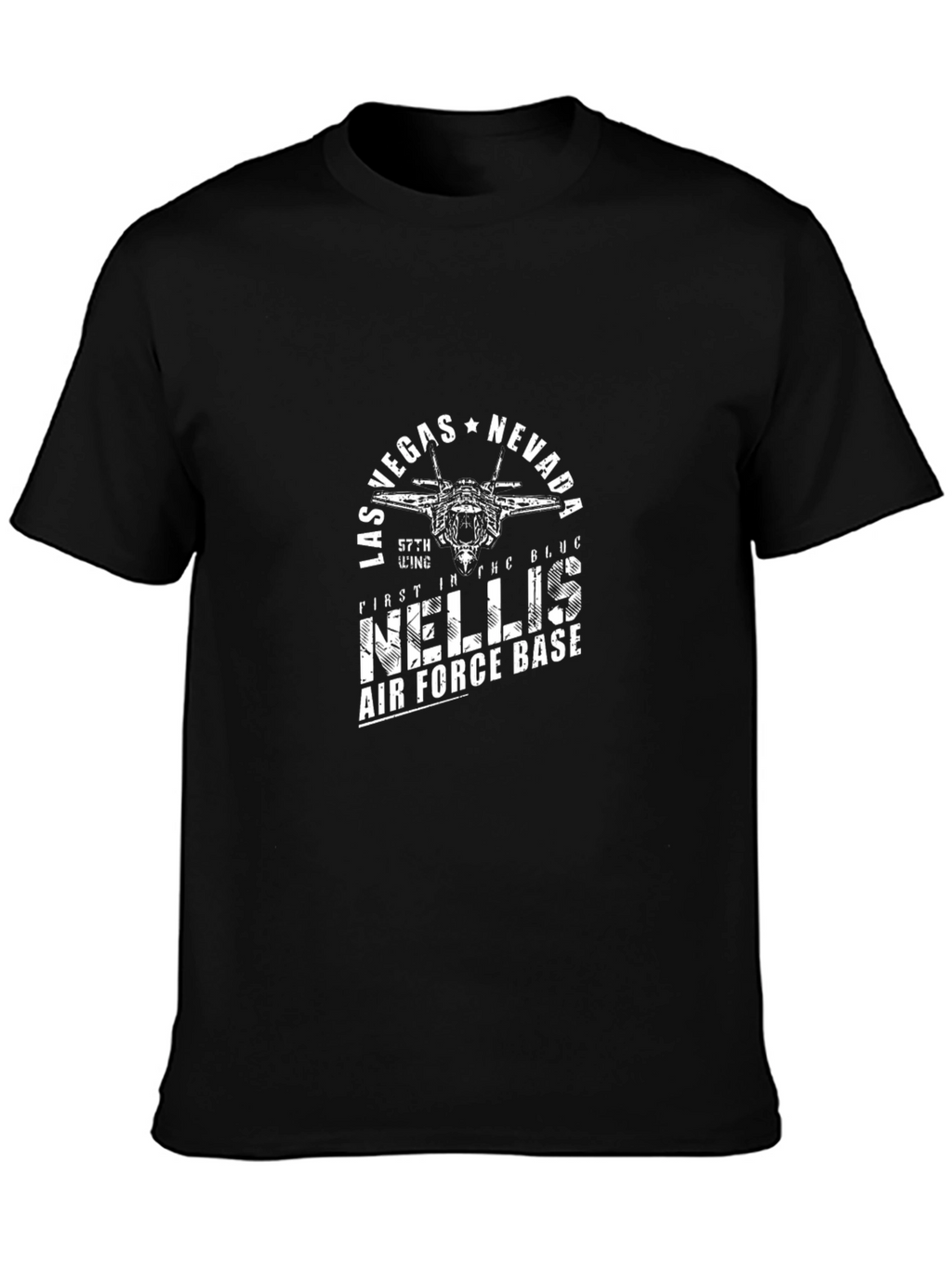 Las Vegas Nevada Fighter Jet Graphic Tee