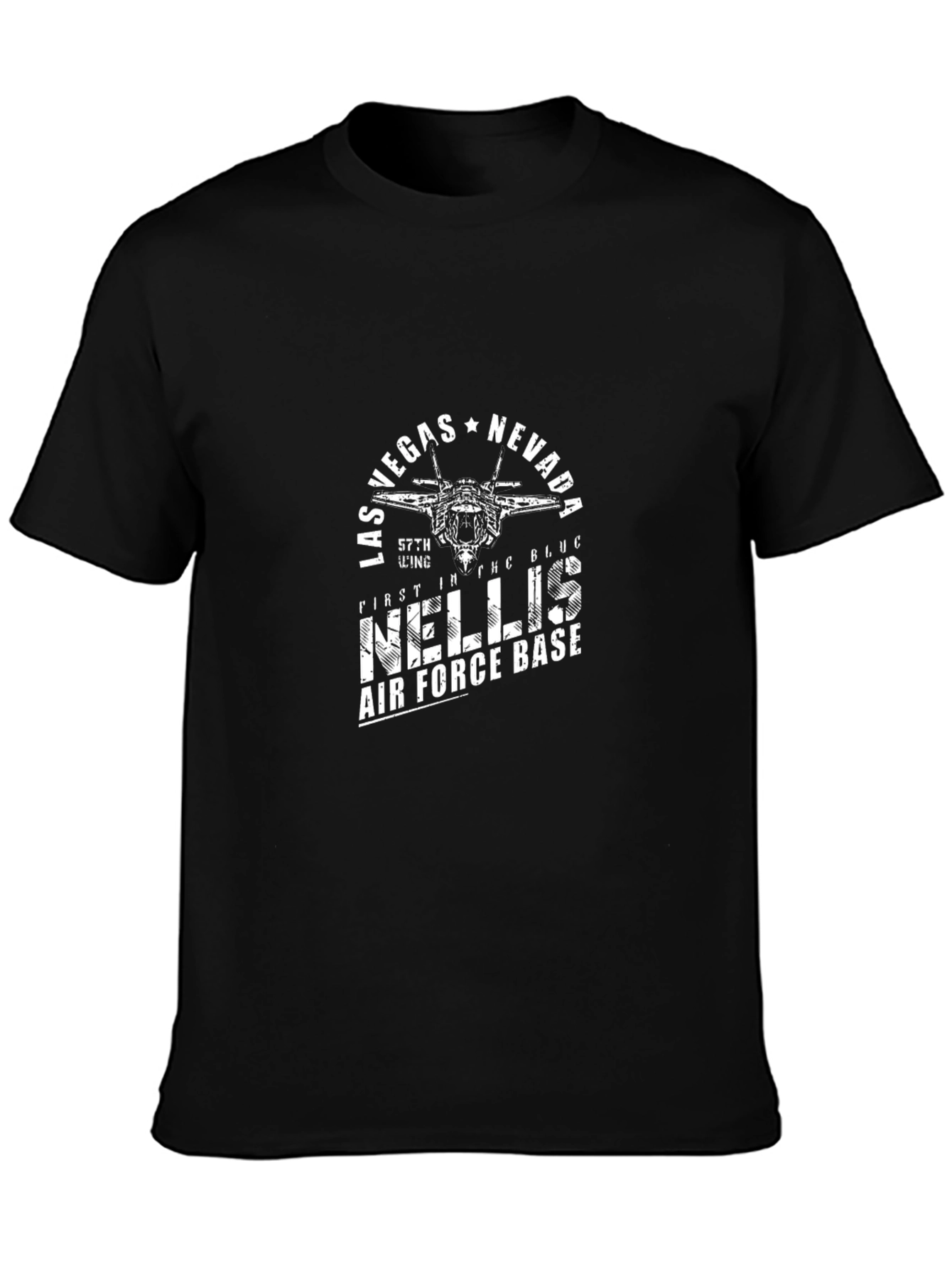 Las Vegas Nevada Fighter Jet Graphic Tee