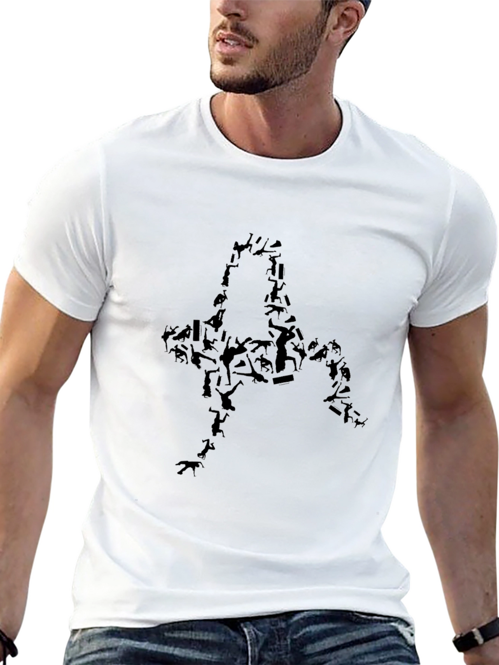 Animal Silhouette Black Graphic Tee