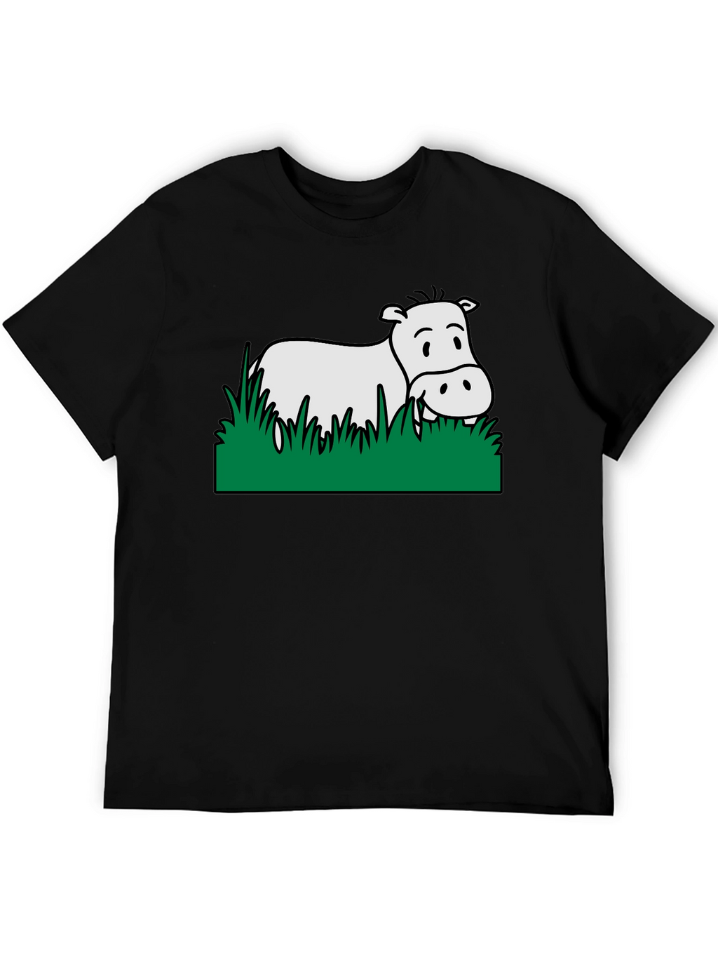 Hippo in Grass Graphic Tee