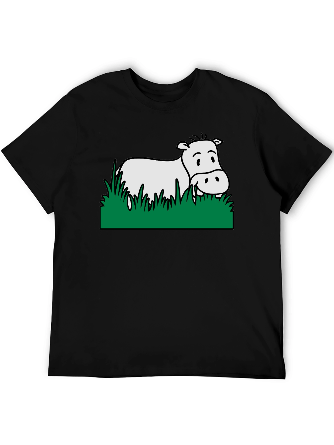 Hippo in Grass Graphic Tee