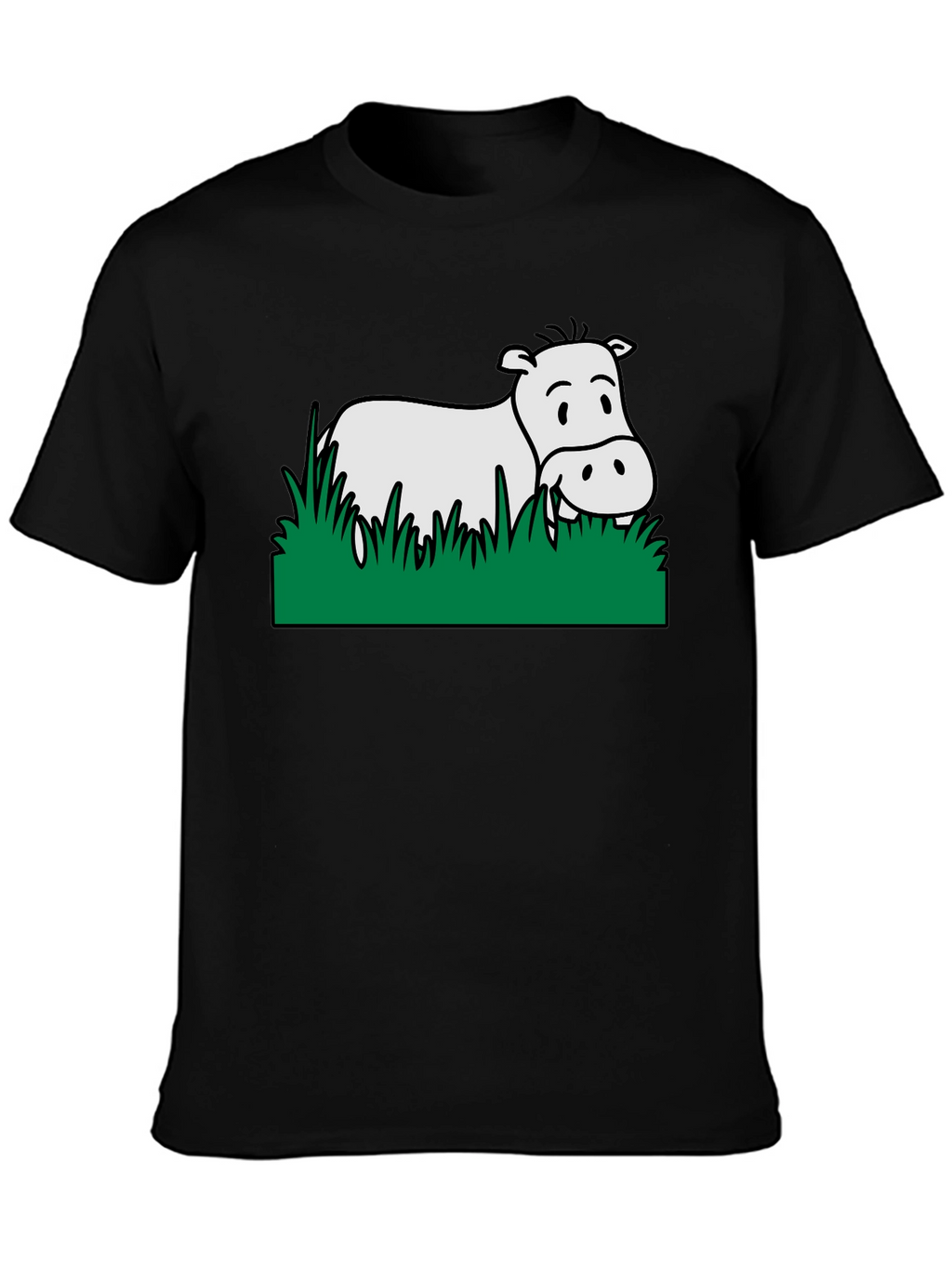 Hippo in Grass Graphic Tee