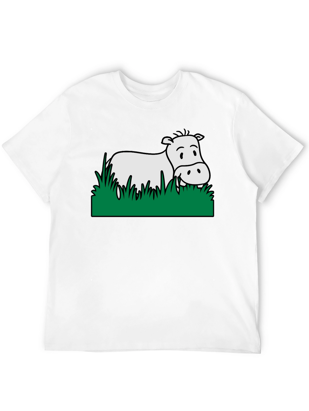 Hippo in Grass Graphic Tee
