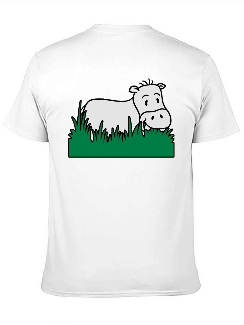 Hippo in Grass Graphic Tee