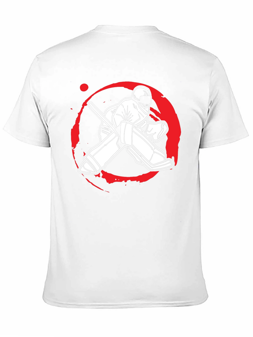 Hockey Goalie Graphic Tee - Black