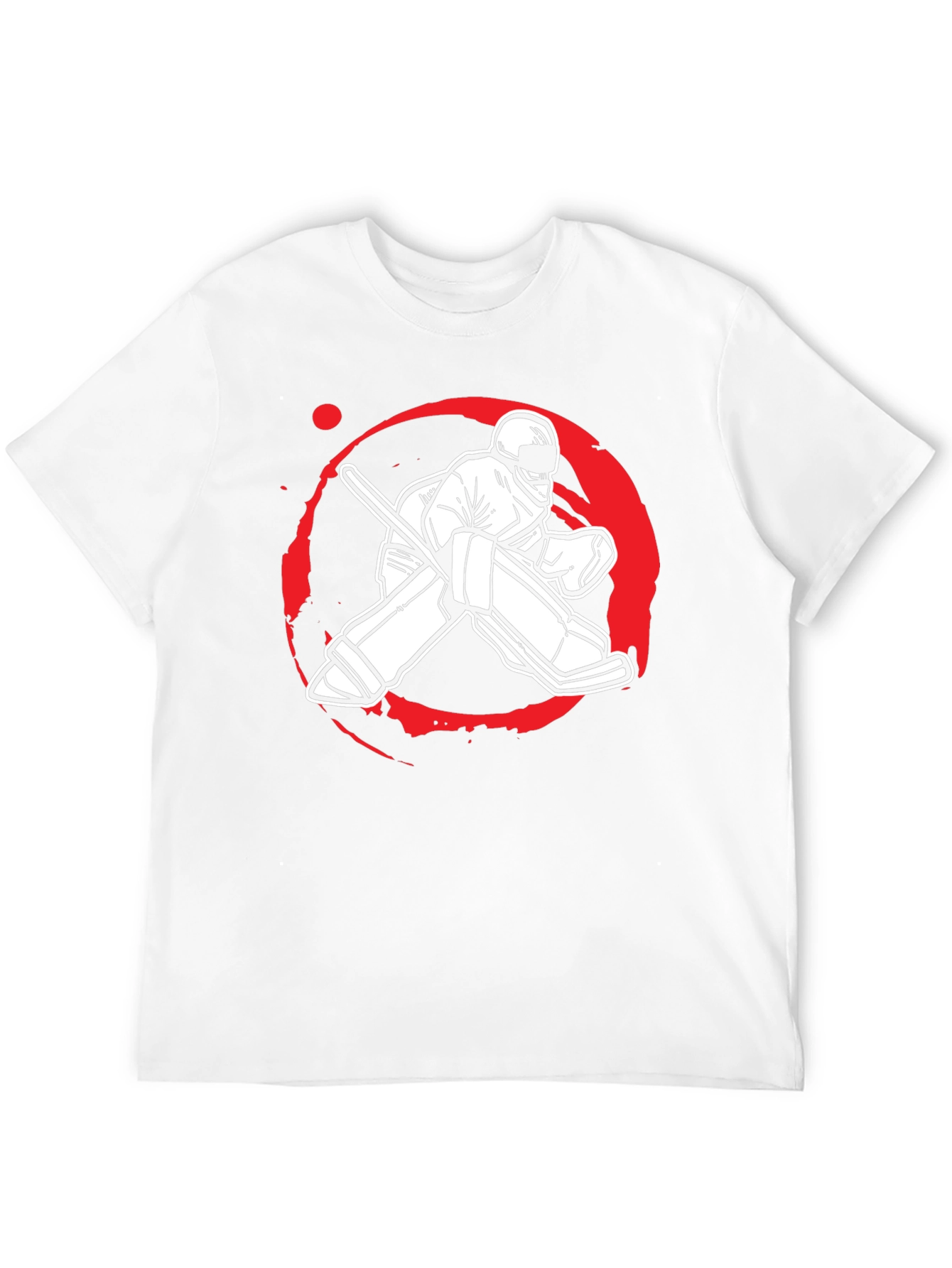 Hockey Goalie Graphic Tee - Black