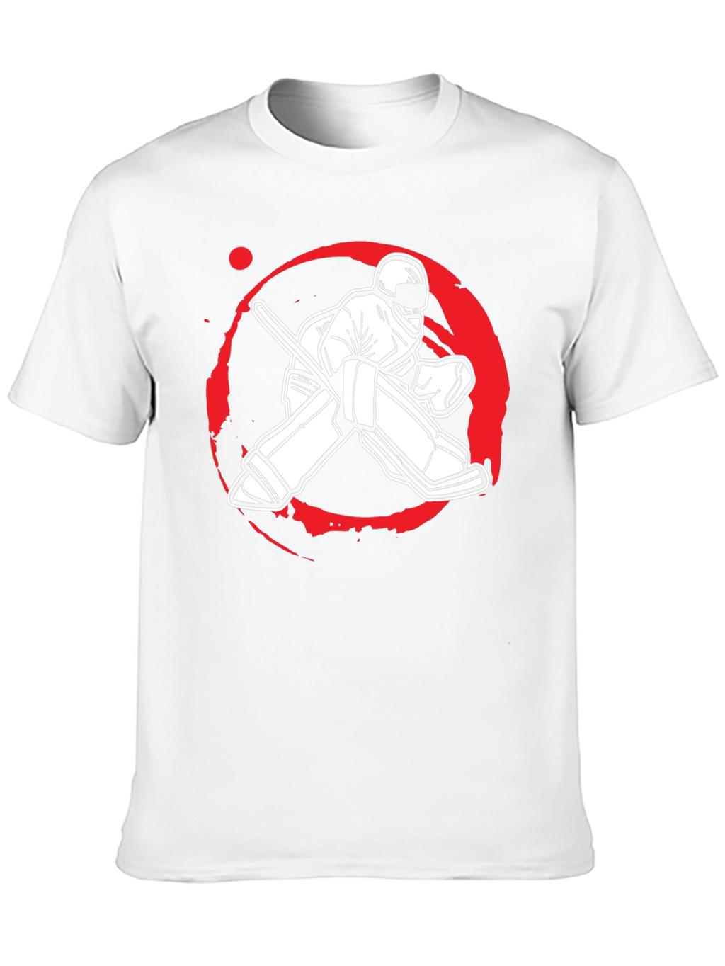 Hockey Goalie Graphic Tee - Black