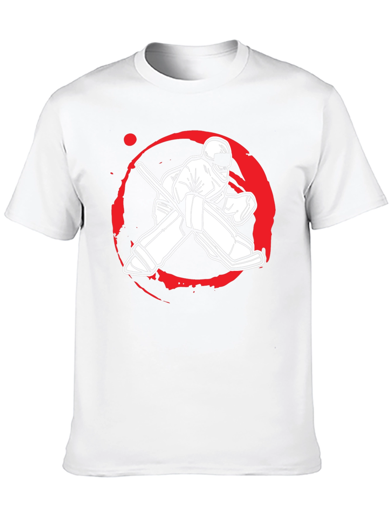 Hockey Goalie Graphic Tee - Black