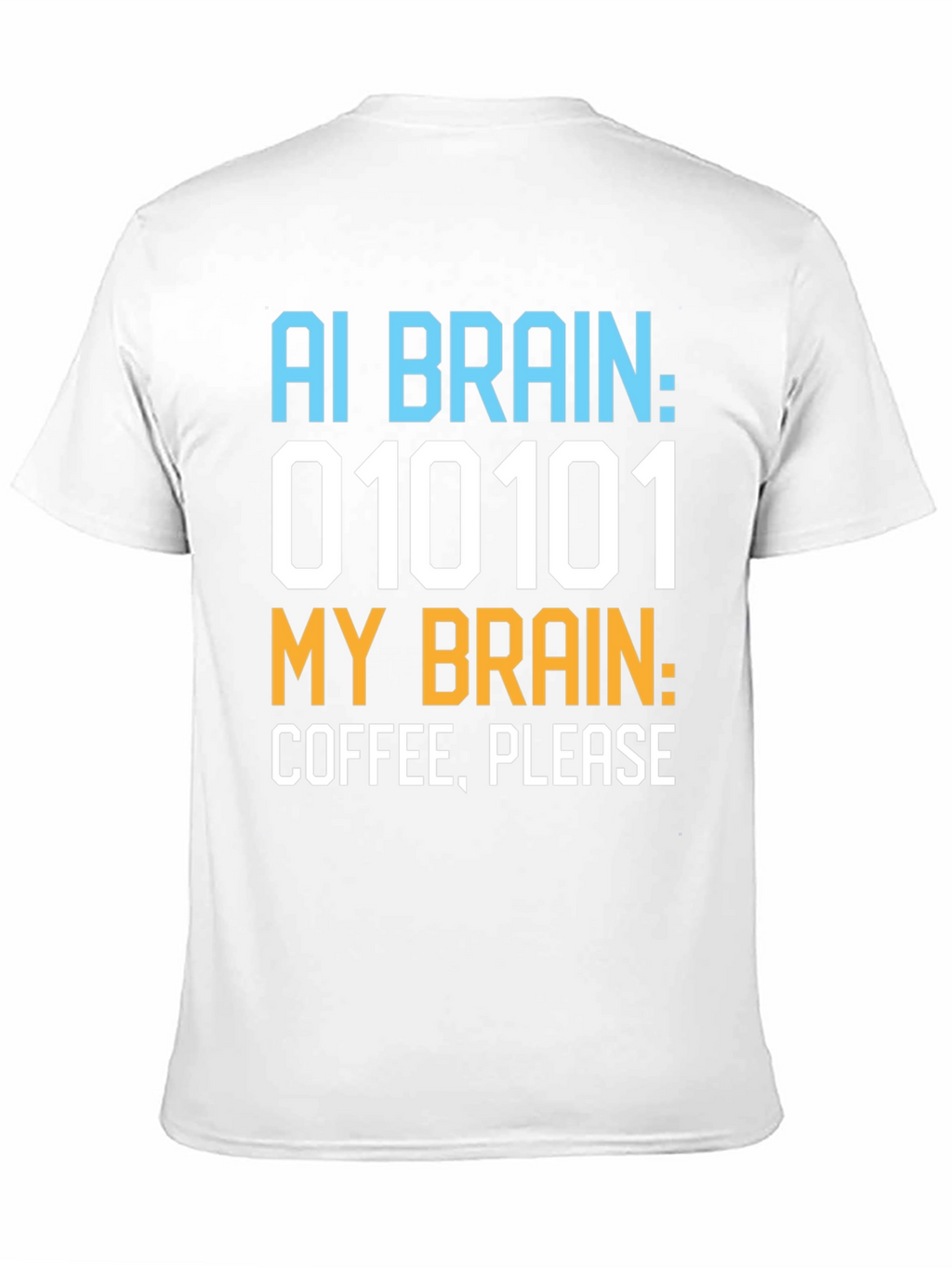 AI Brain Coffee Please Graphic T-Shirt