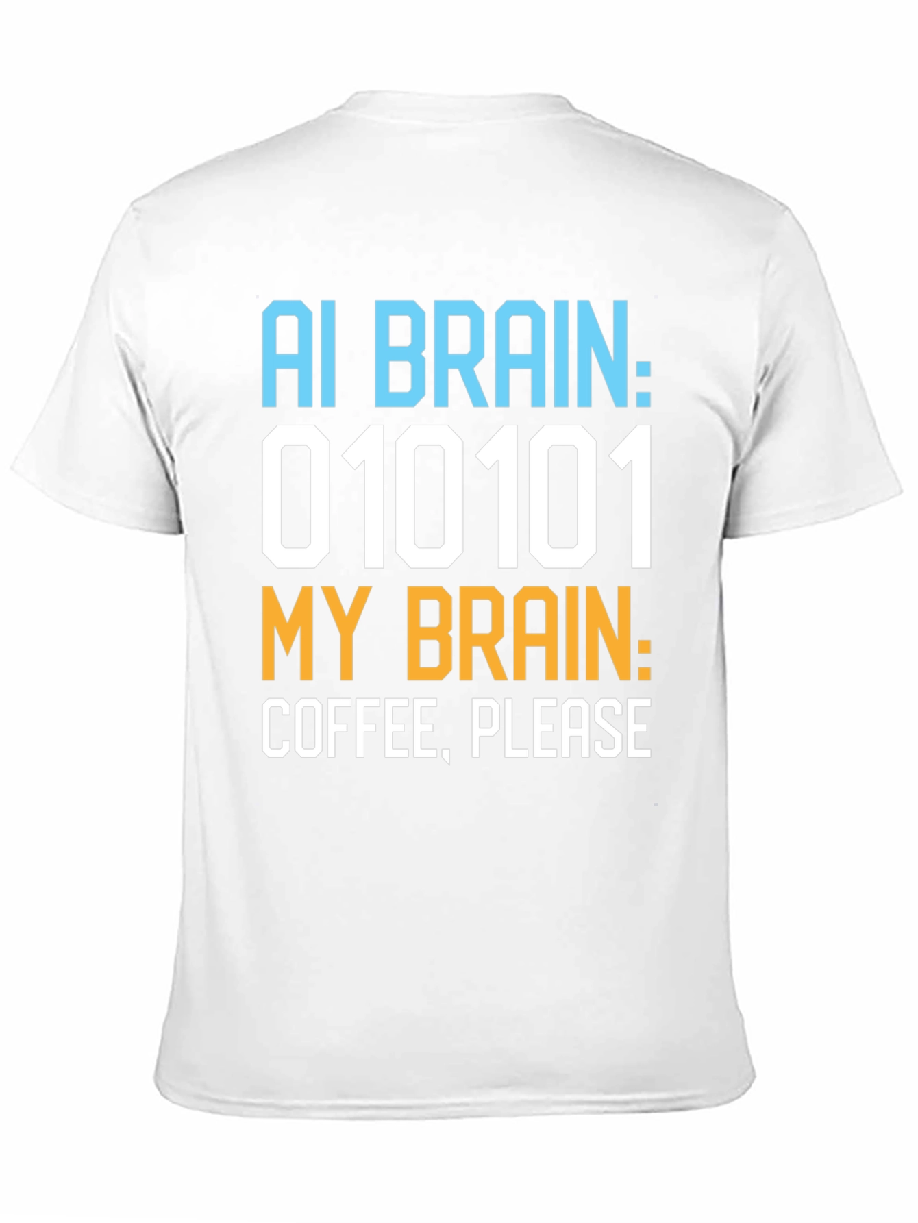 AI Brain Coffee Please Graphic T-Shirt