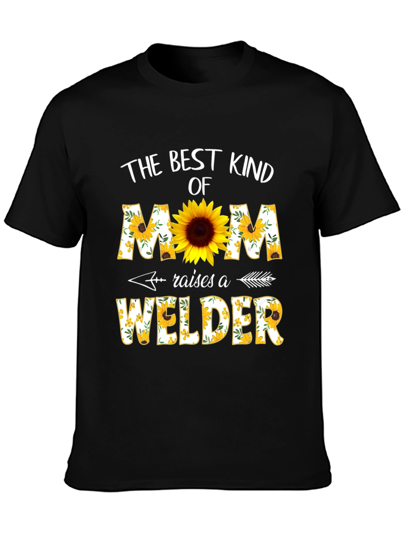 Sunflower Mom Welder T-Shirt