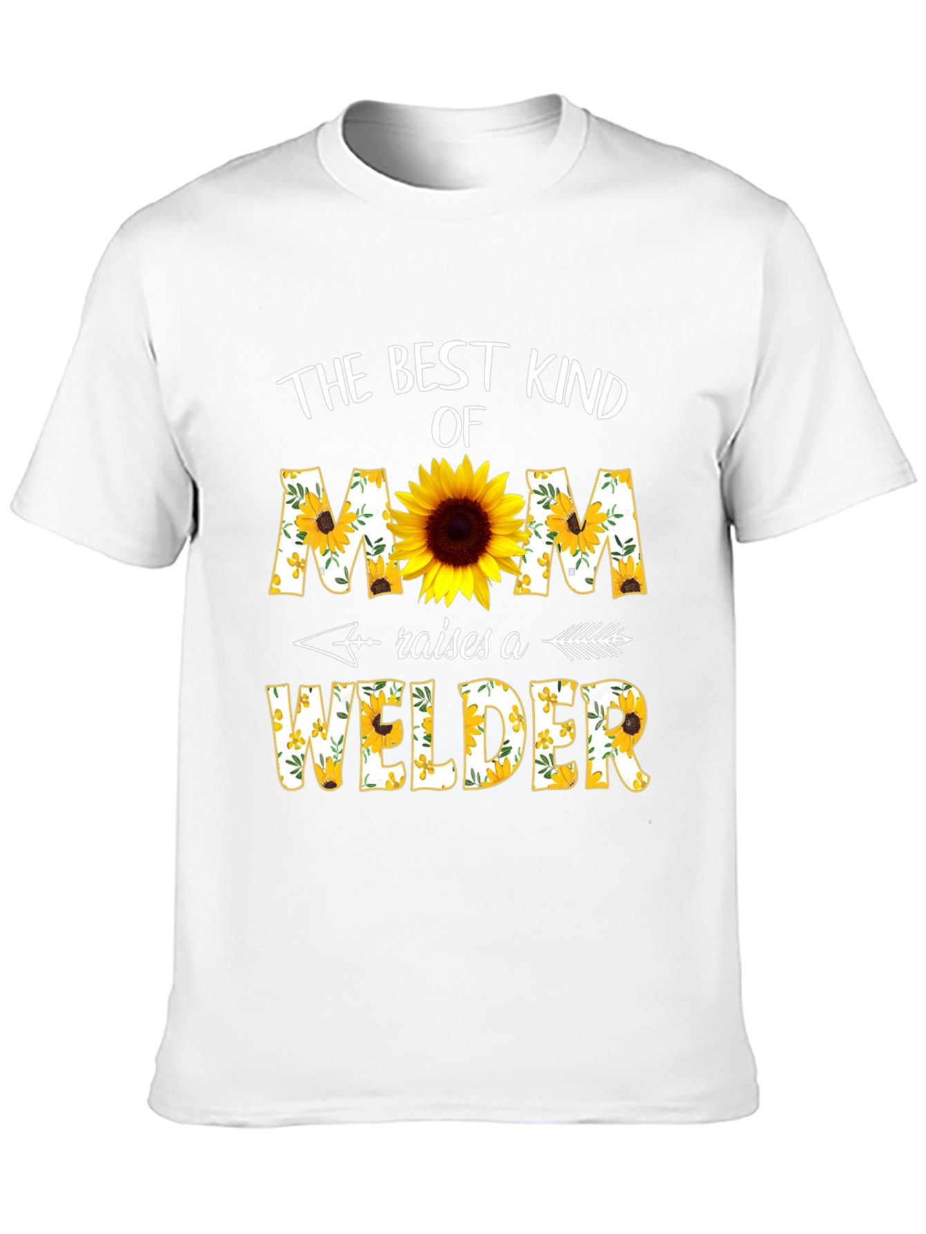 Sunflower Mom Welder T-Shirt