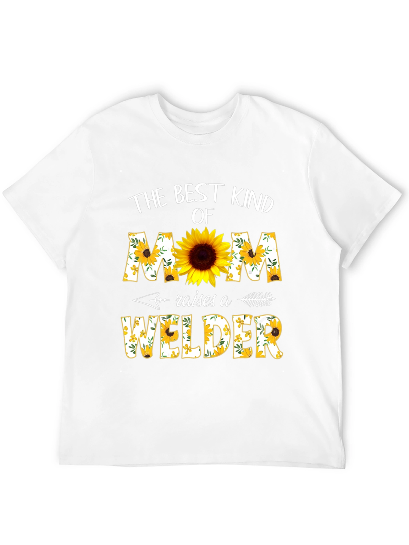 Sunflower Mom Welder T-Shirt