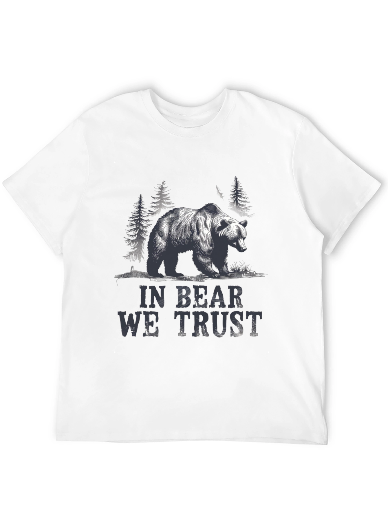In Bear We Trust Graphic Tee - Black