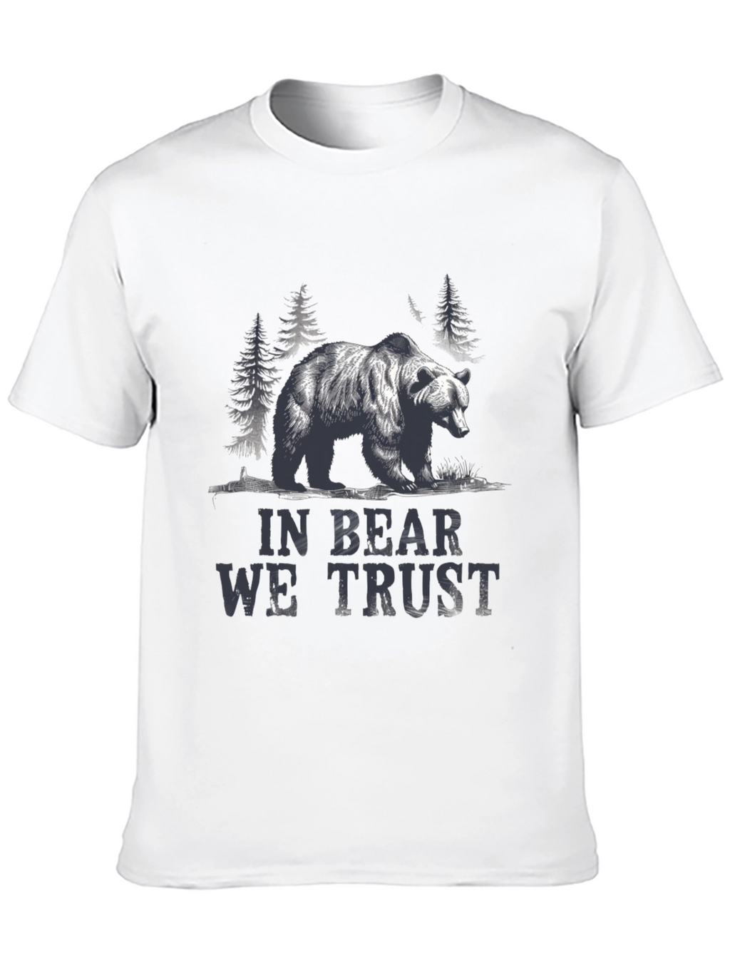 In Bear We Trust Graphic Tee - Black