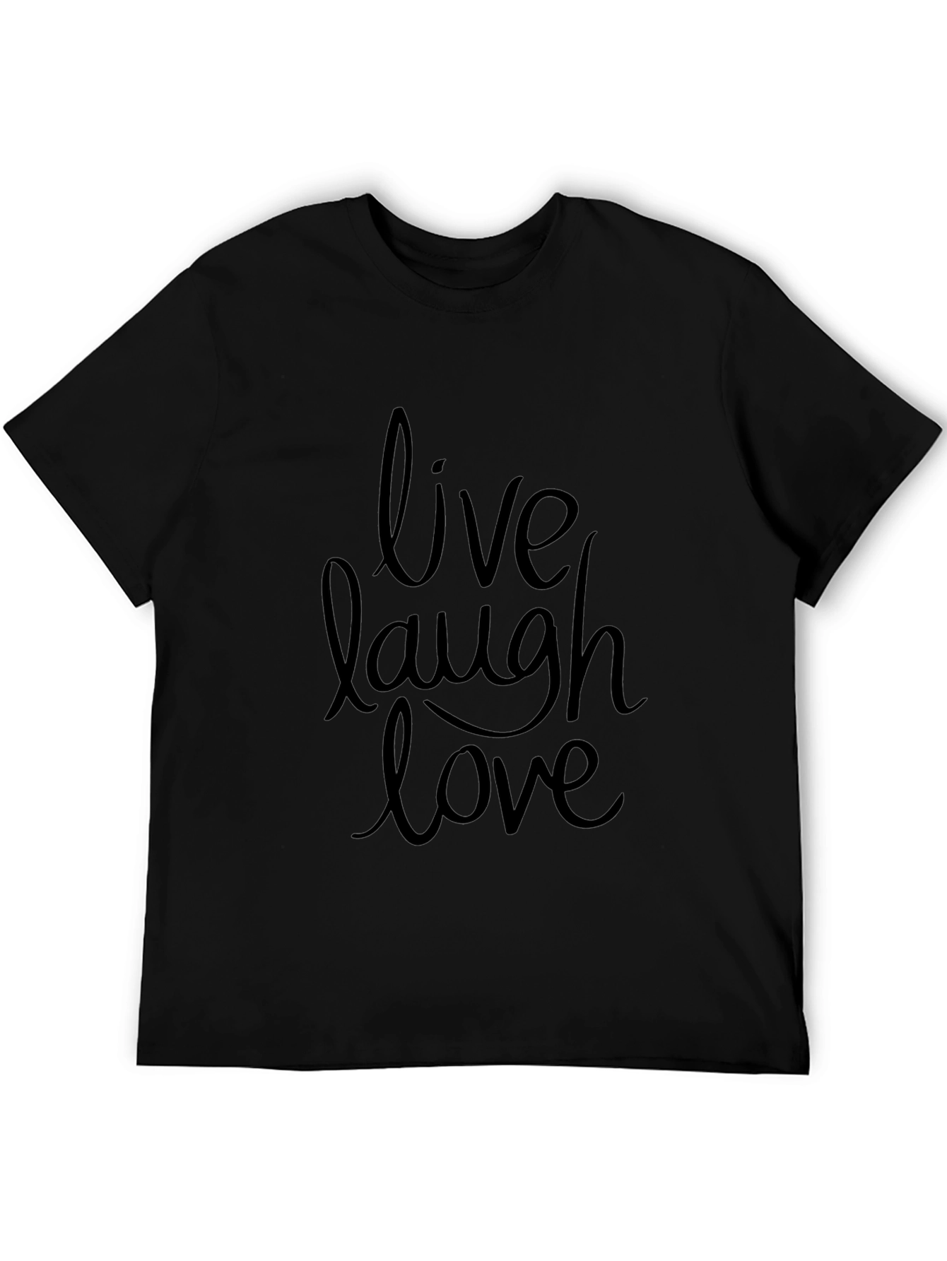 Live Laugh Love Graphic Tee - Black