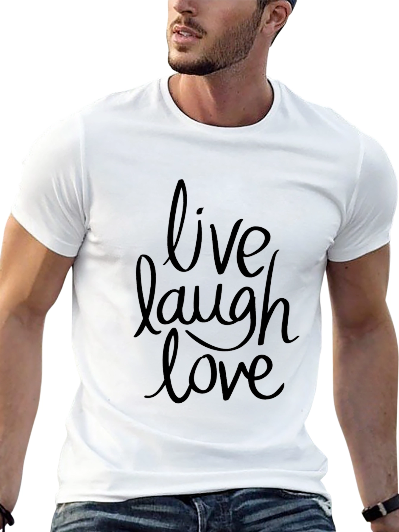 Live Laugh Love Graphic Tee - Black