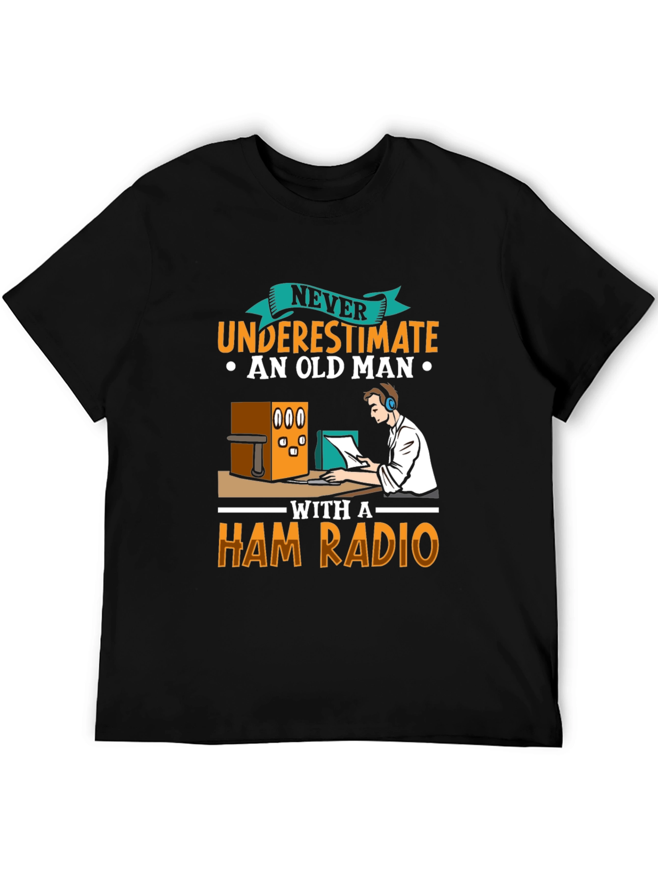 Old Man Ham Radio T-Shirt
