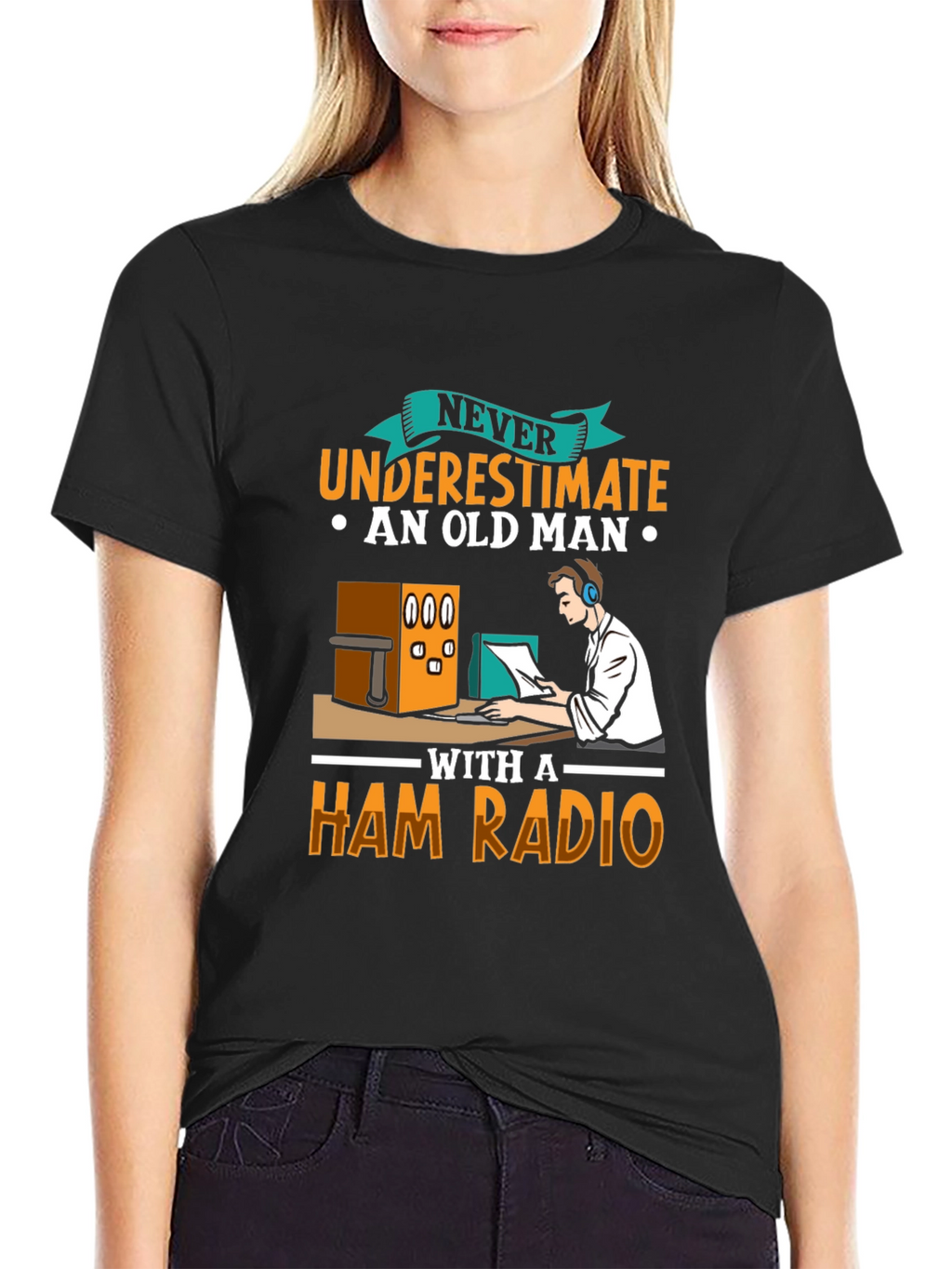 Old Man Ham Radio T-Shirt