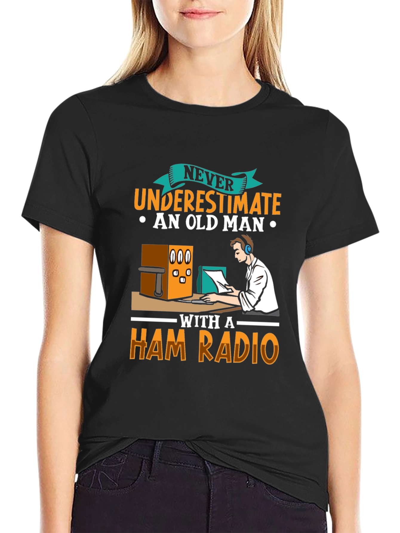 Old Man Ham Radio T-Shirt