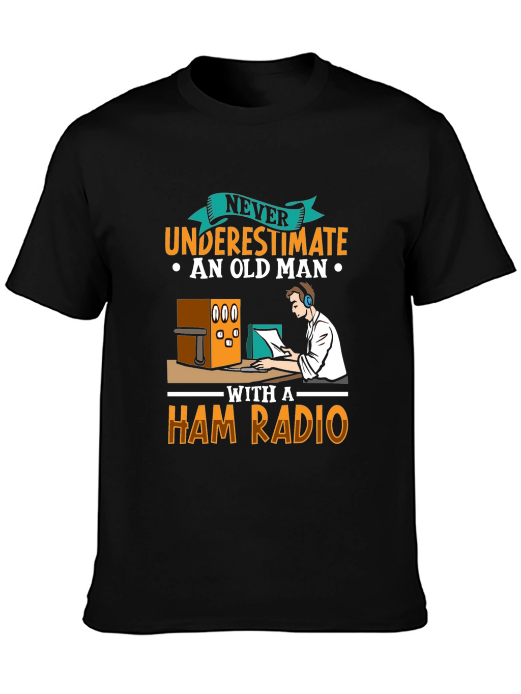 Old Man Ham Radio T-Shirt