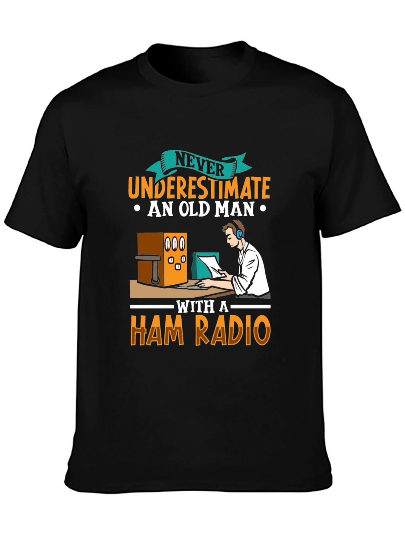 Old Man Ham Radio T-Shirt