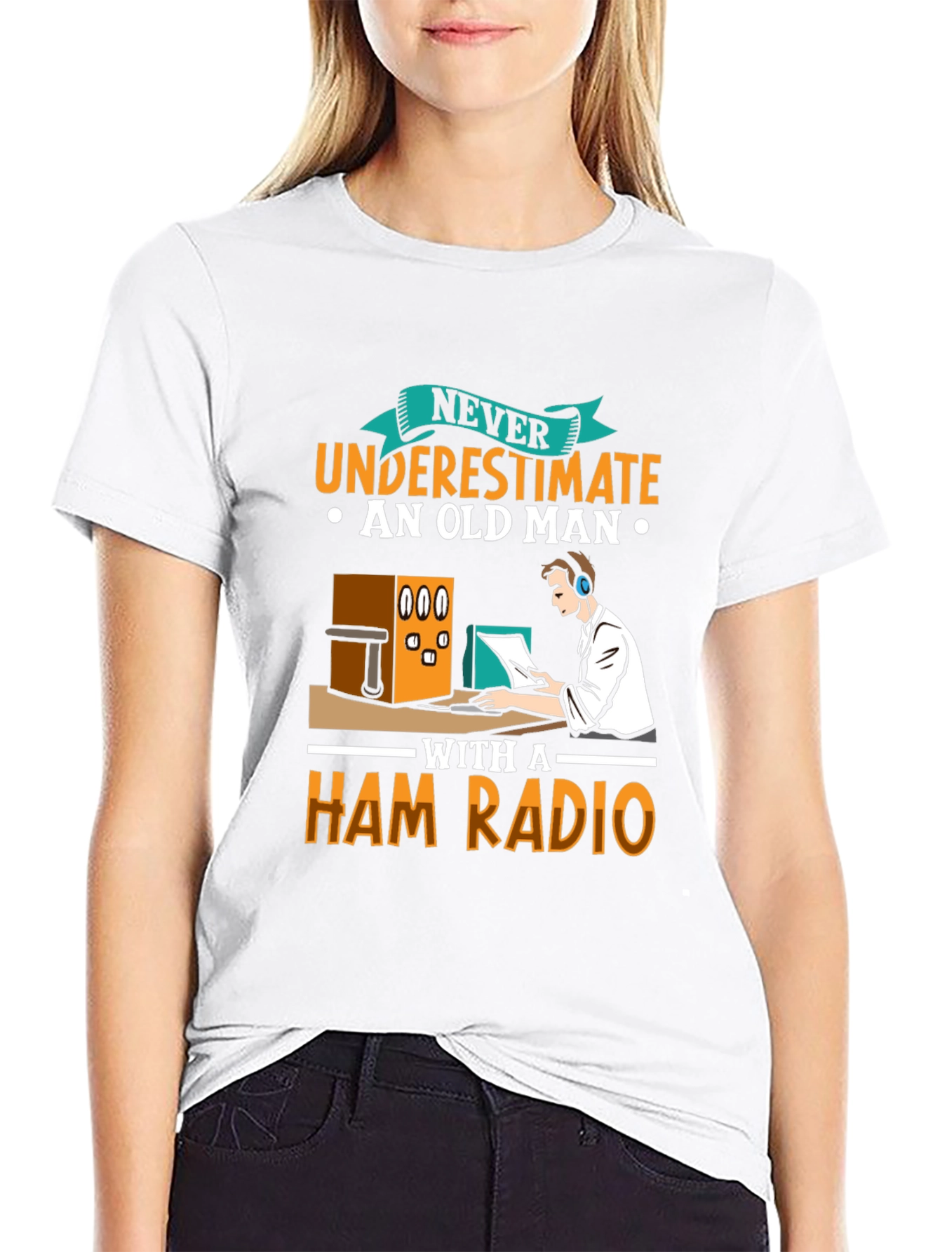 Old Man Ham Radio T-Shirt