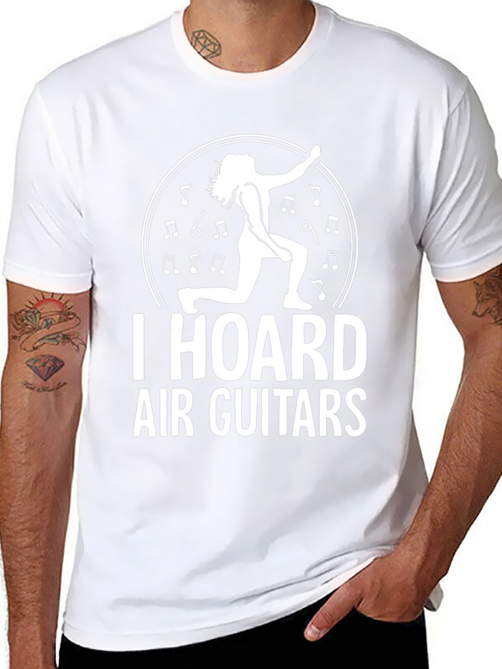 I Hoard Air Guitars Black T-Shirt