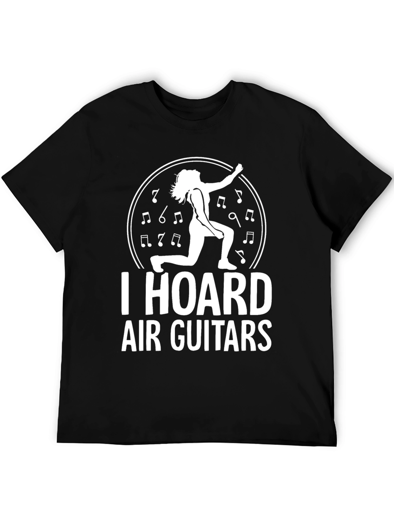 I Hoard Air Guitars Black T-Shirt