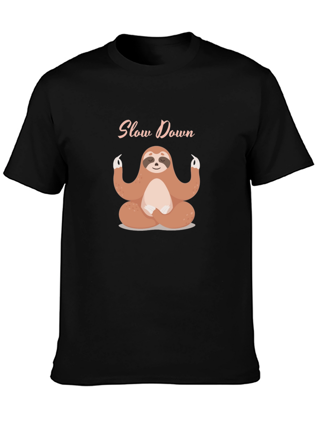Meditating Sloth T-Shirt - Slow Down