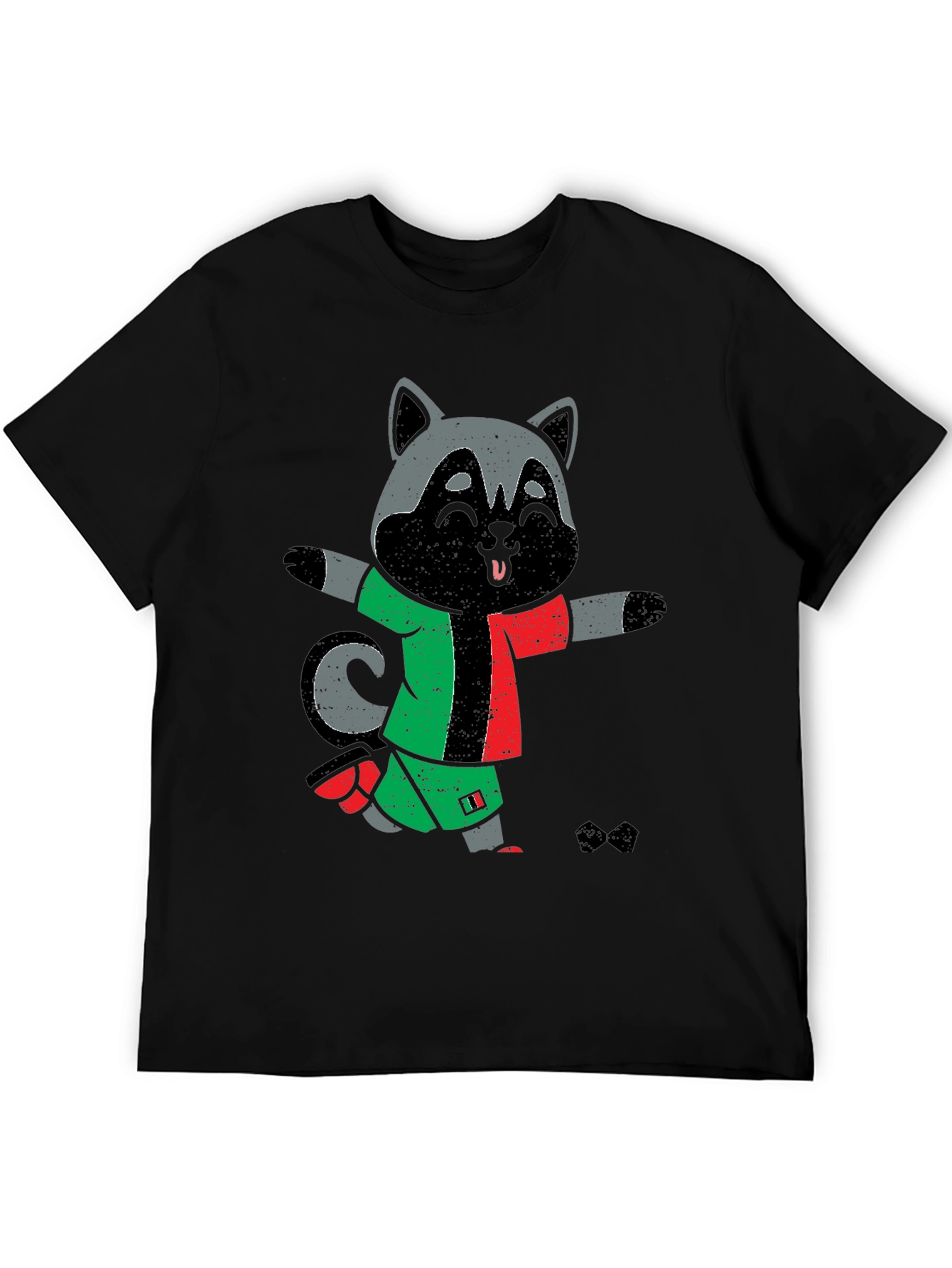 Funny Raccoon Soccer T-Shirt - Unique Graphic Tee