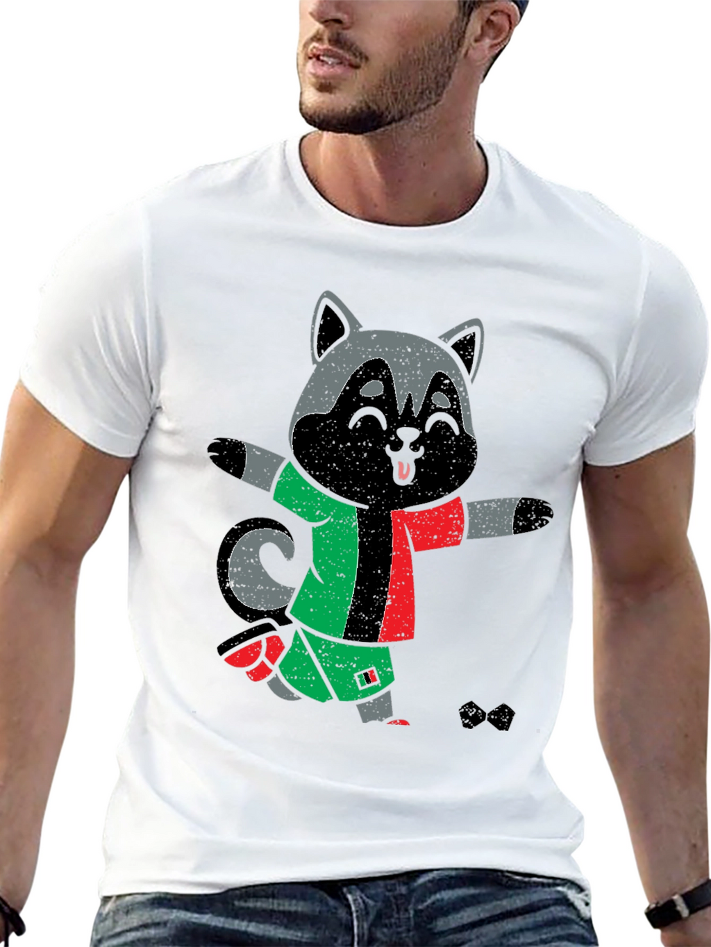 Funny Raccoon Soccer T-Shirt - Unique Graphic Tee