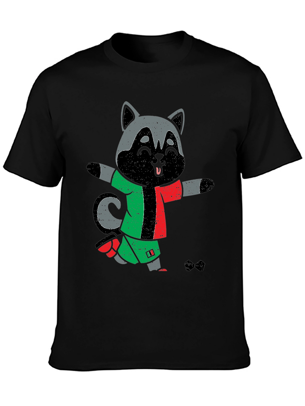 Funny Raccoon Soccer T-Shirt - Unique Graphic Tee