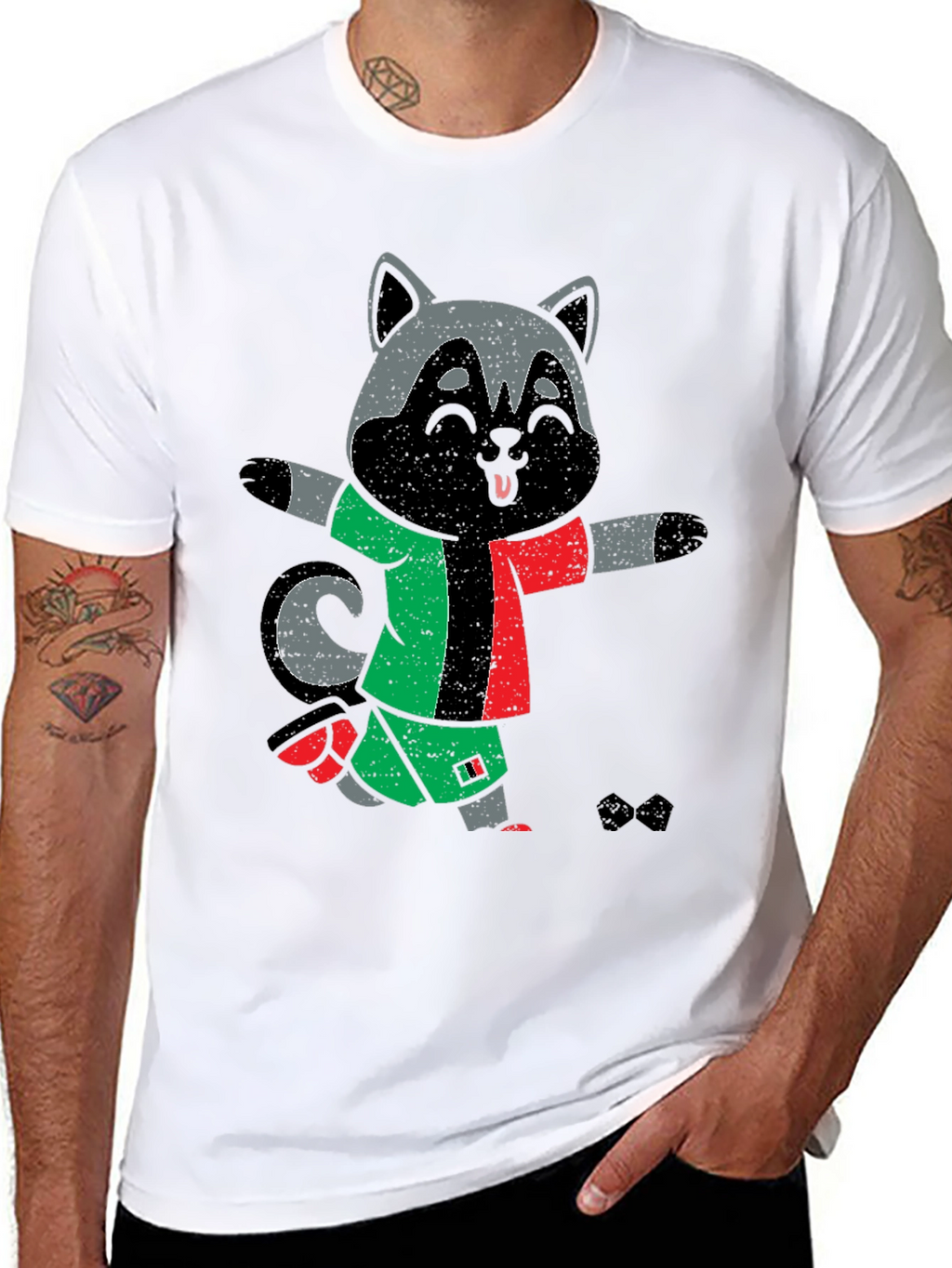 Funny Raccoon Soccer T-Shirt - Unique Graphic Tee