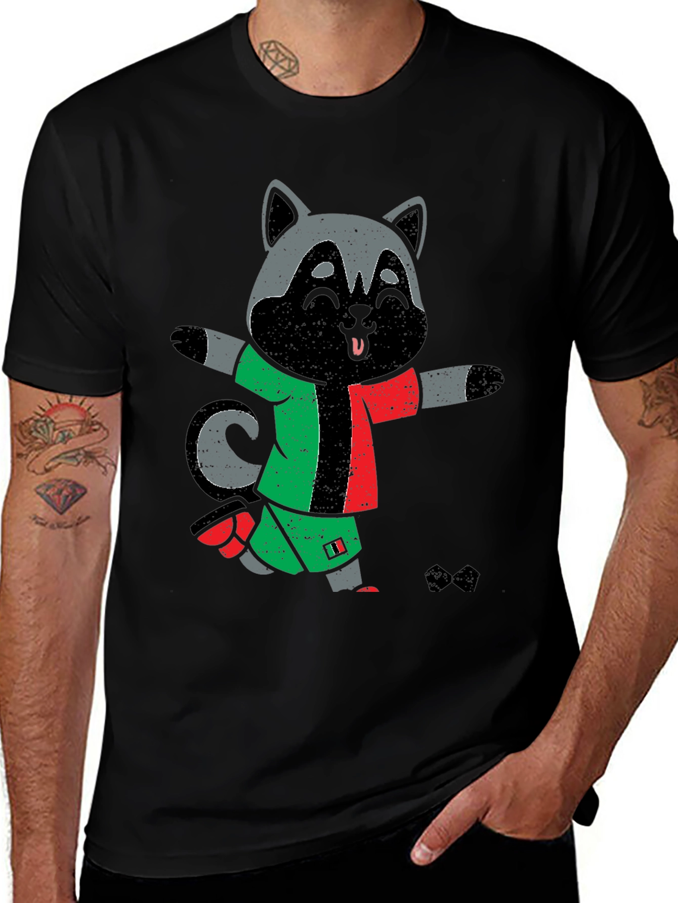 Funny Raccoon Soccer T-Shirt - Unique Graphic Tee
