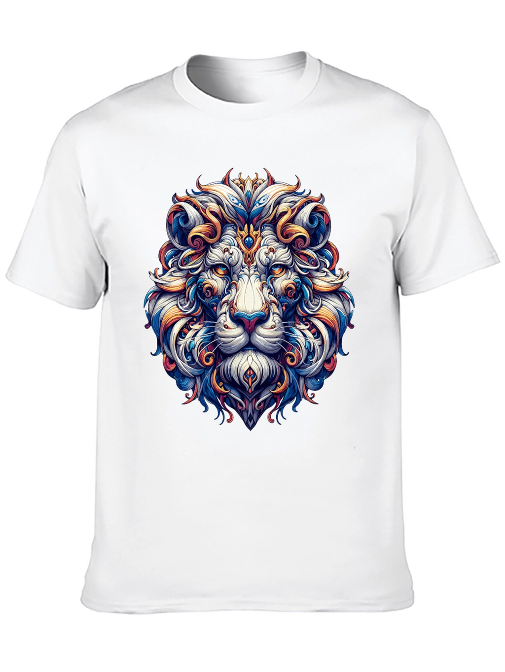 Lion Head Graphic Black T-Shirt