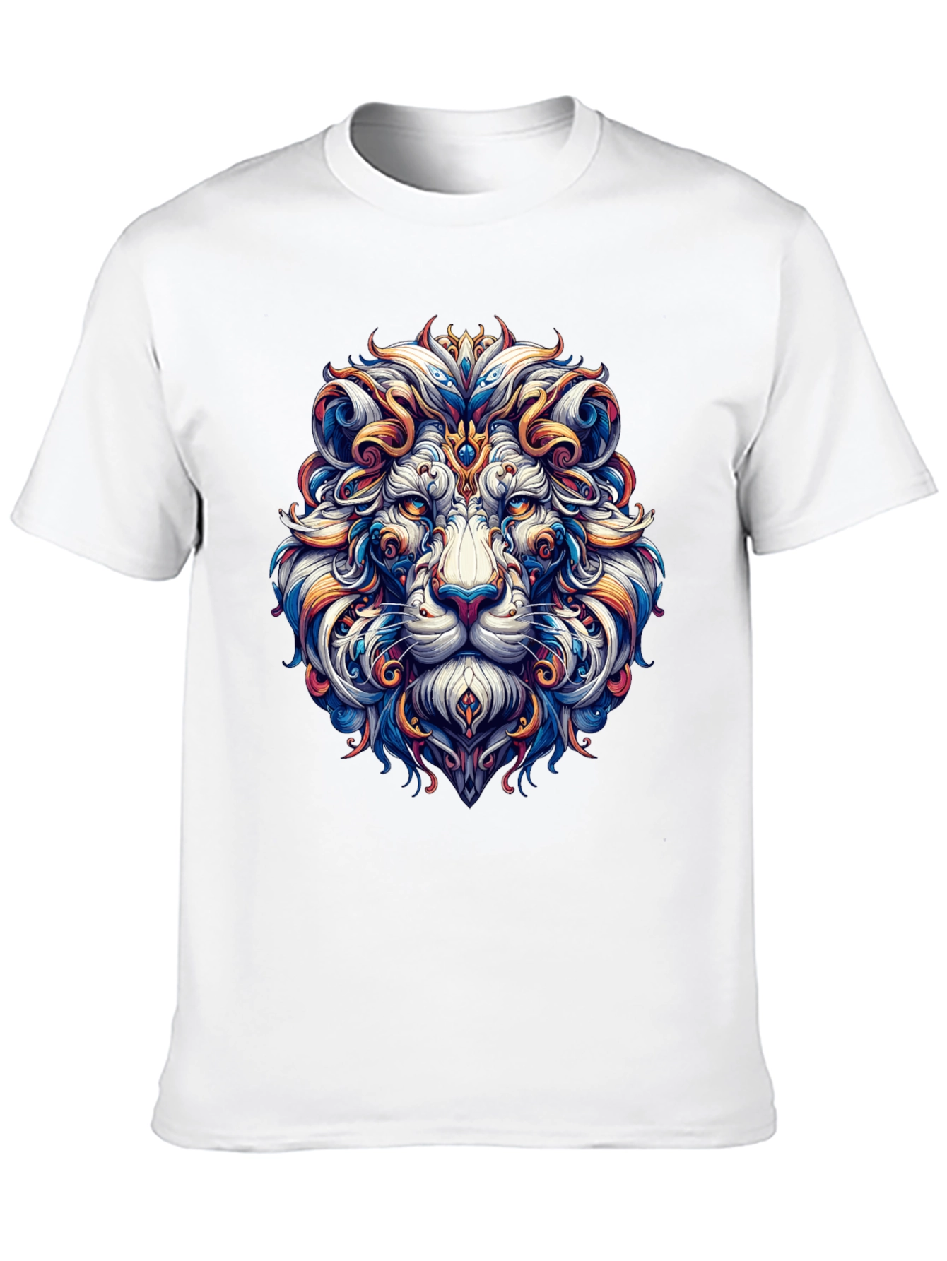 Lion Head Graphic Black T-Shirt