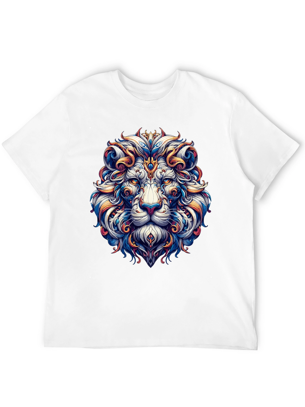 Lion Head Graphic Black T-Shirt