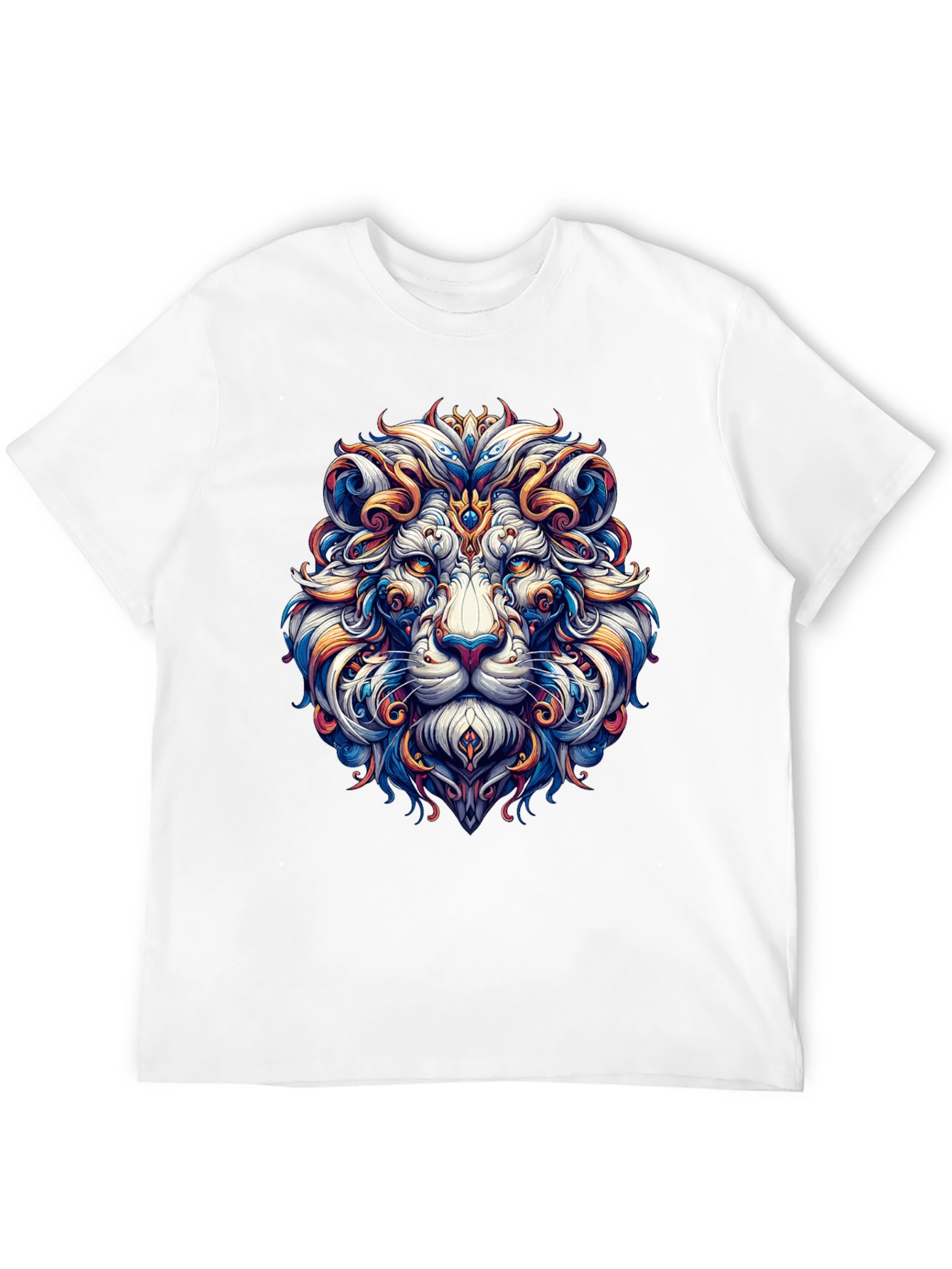 Lion Head Graphic Black T-Shirt
