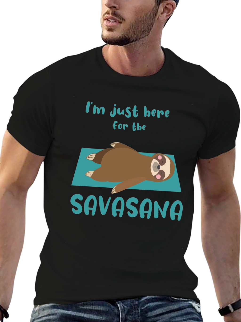 Savasana Sloth T-Shirt - Relaxation Yoga Tee