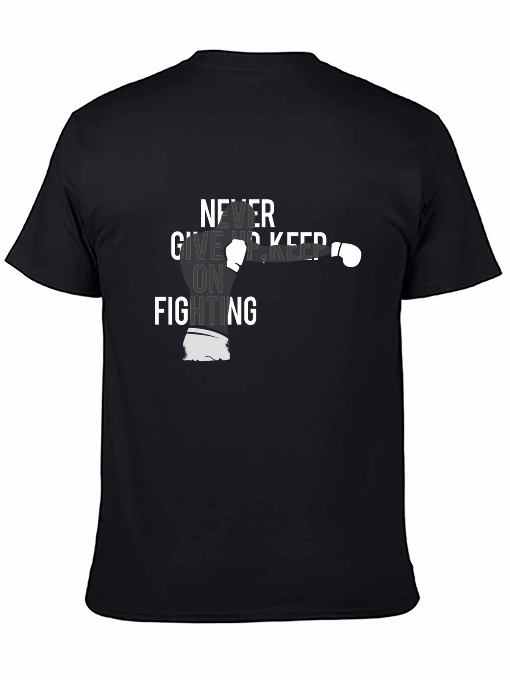 Never Give Up Boxing Graphic Tee