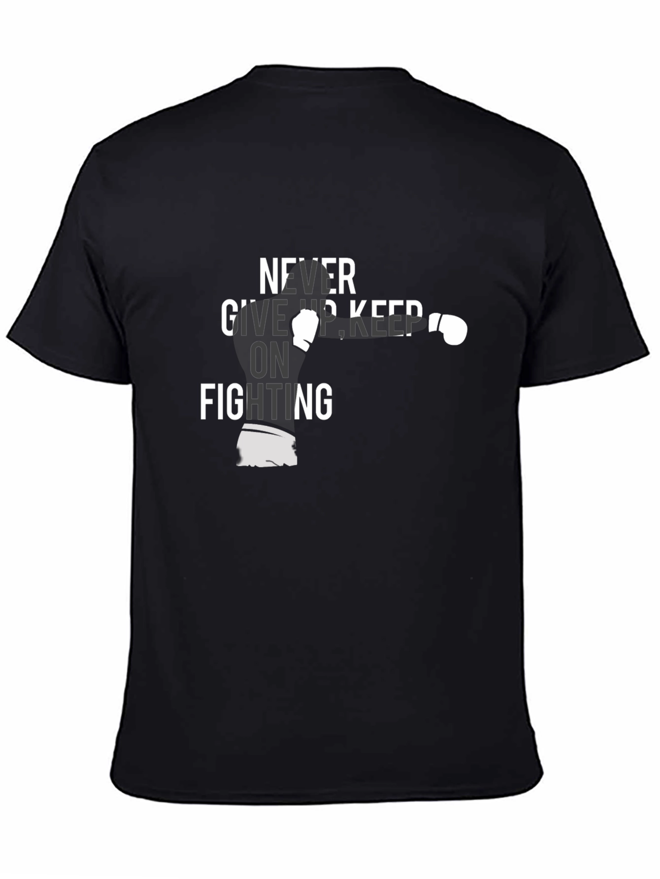 Never Give Up Boxing Graphic Tee