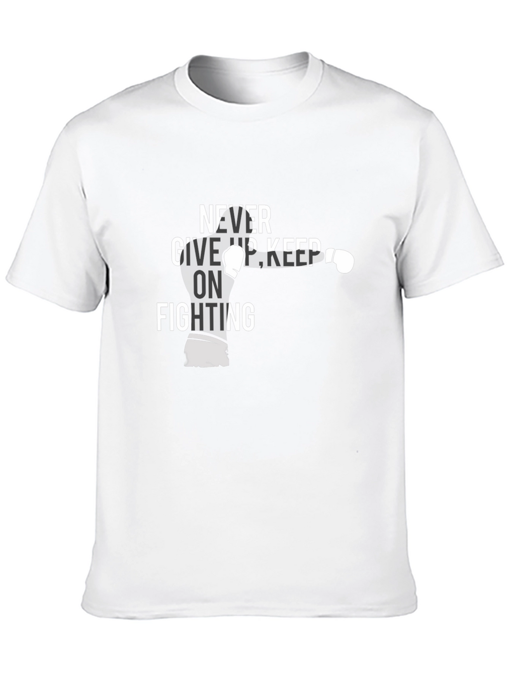 Never Give Up Boxing Graphic Tee