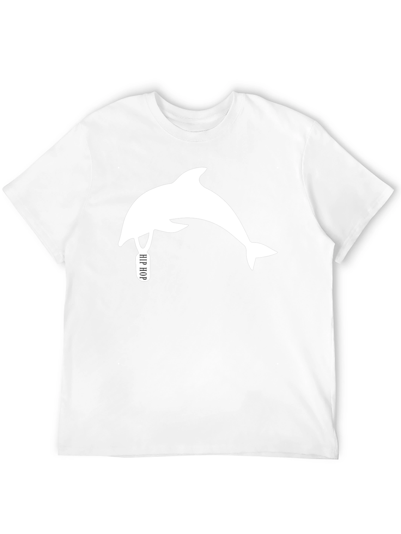 Hip Hop Dolphin Black T-Shirt - Unique Graphic Tee